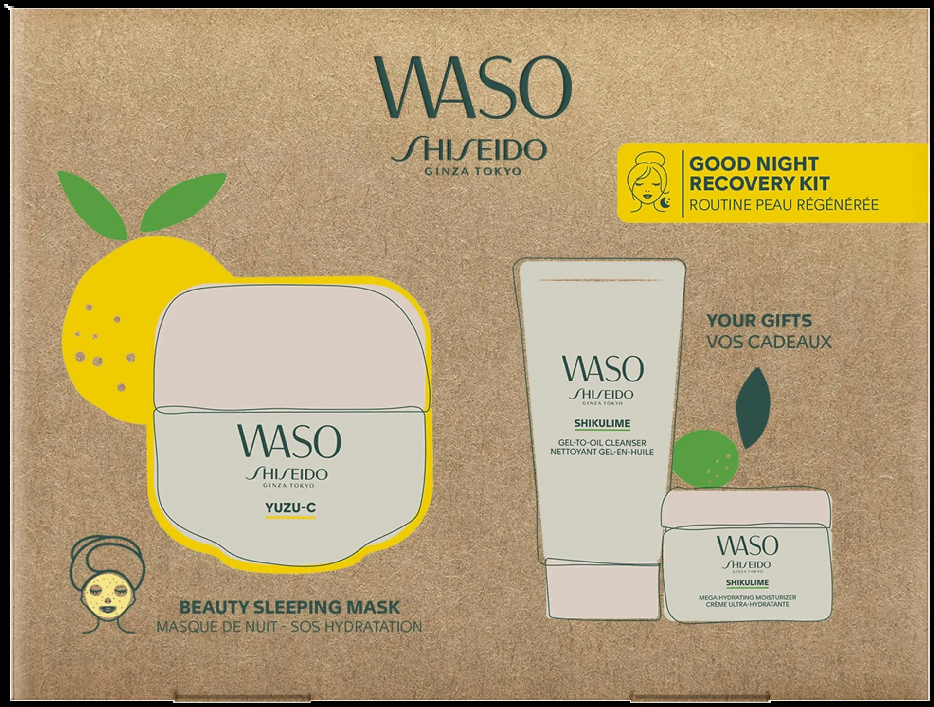 Shiseido WASO-ihonhoitopakkaus