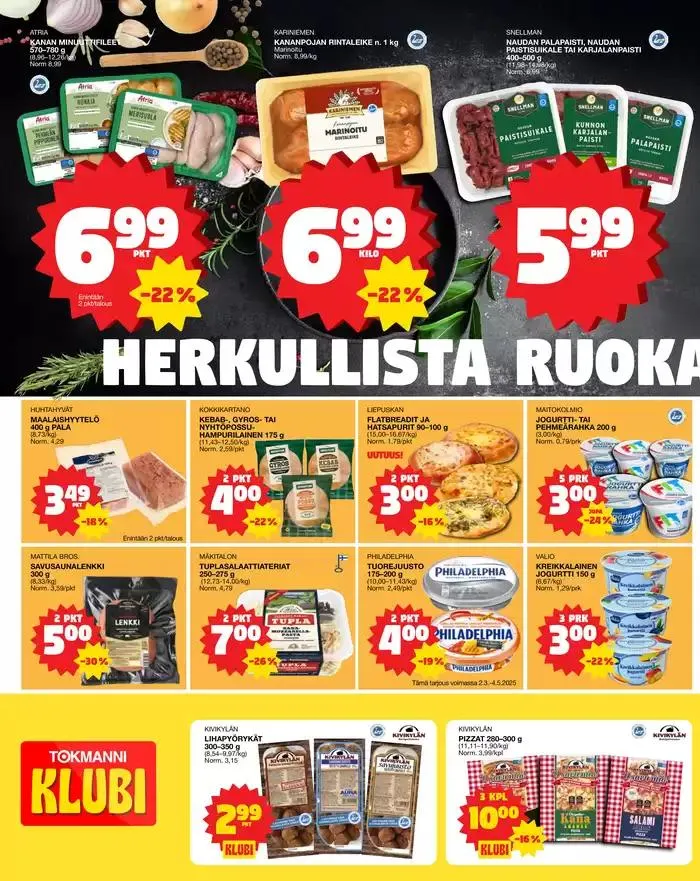 Ruokatarjoukset voimassa alkaen 13. maaliskuuta - 16. maaliskuuta 2025 - Tarjouslehti sivu 2