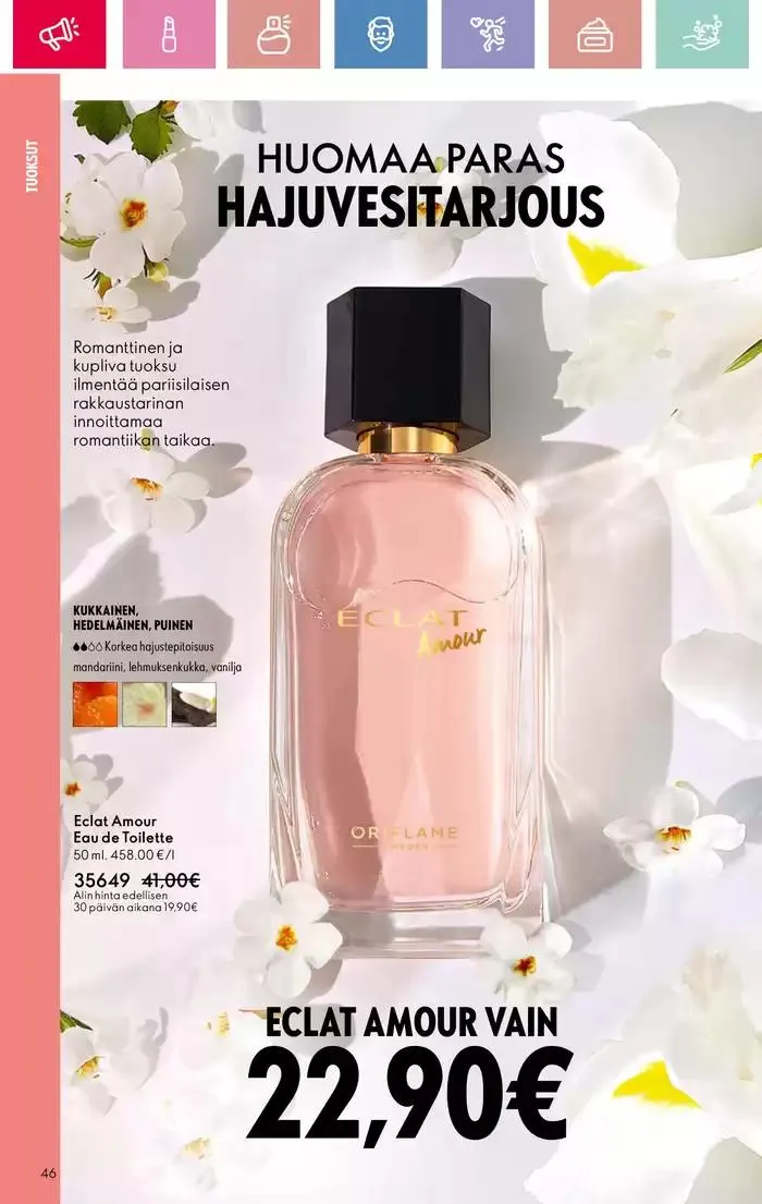 Oriflame tarjoukset voimassa alkaen 9. maaliskuuta - 29. maaliskuuta 2025 - Tarjouslehti sivu 46