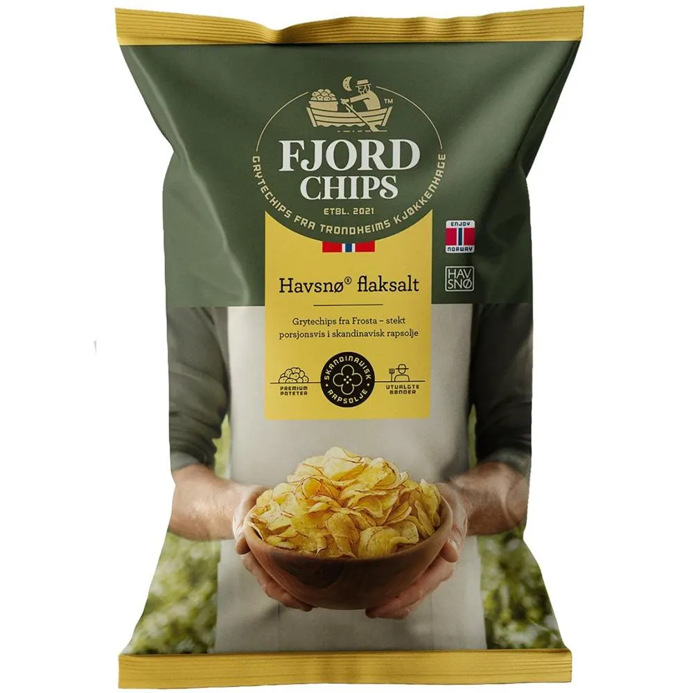 FJORDCHIPS Havsnø merisuolalla 150g