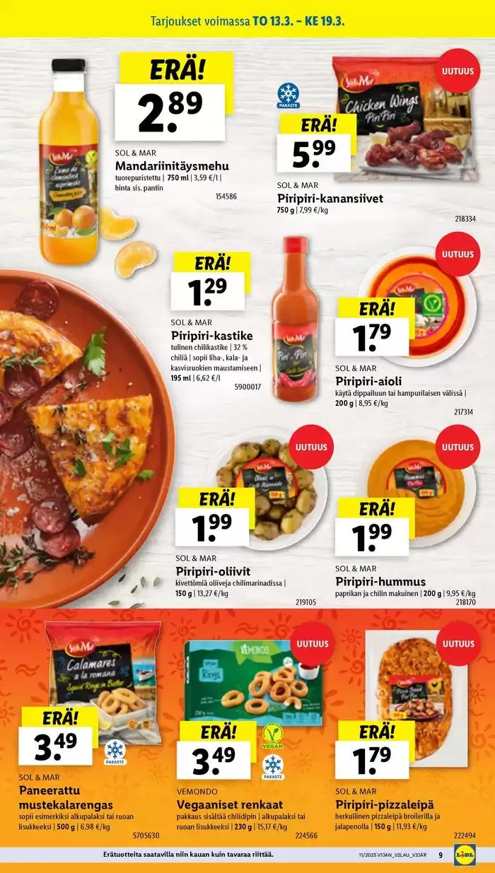 Lidl tarjoukset voimassa alkaen 10. maaliskuuta - 19. maaliskuuta 2025 - Tarjouslehti sivu 11