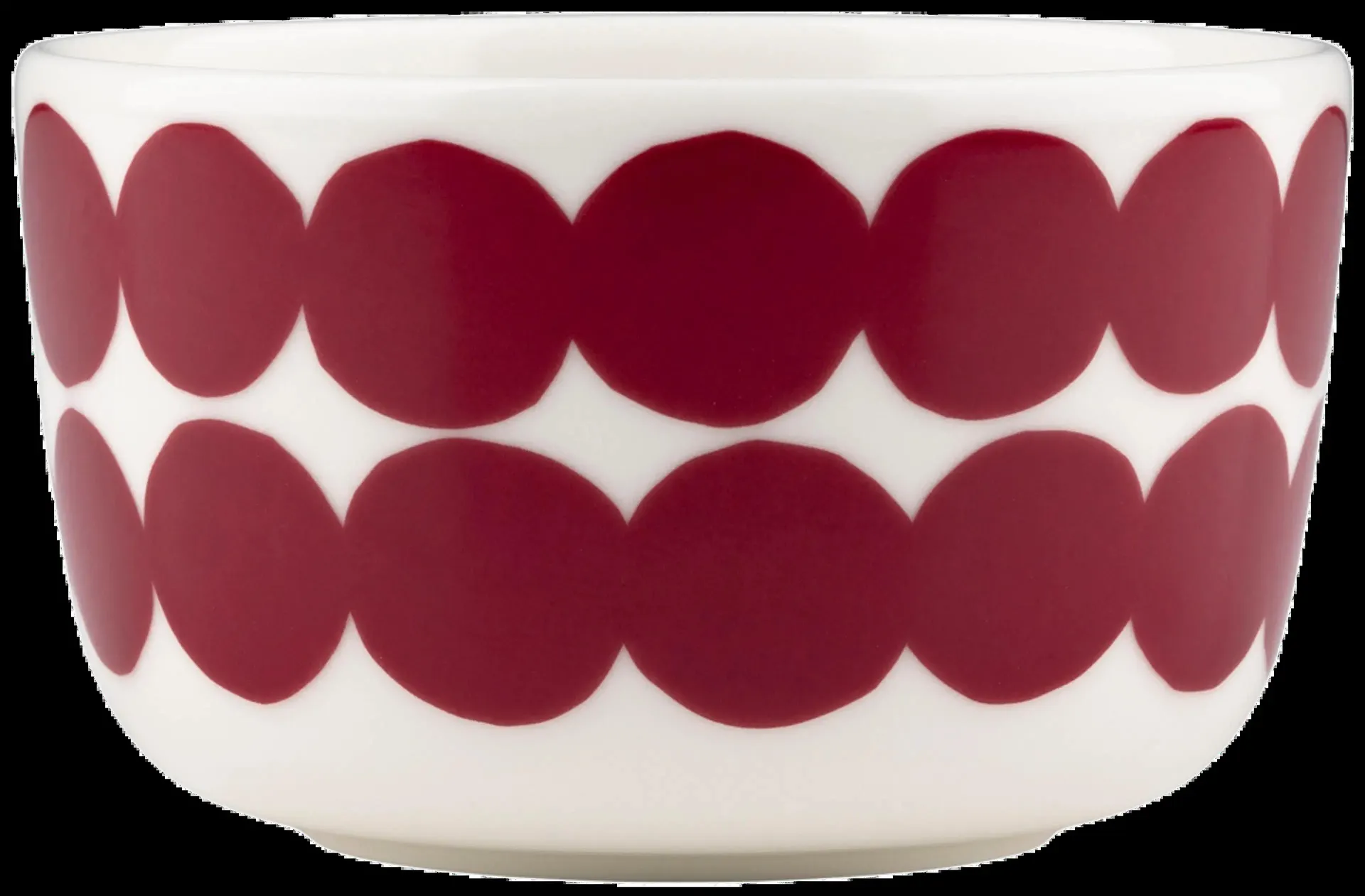 Marimekko Räsymatto Kulho 2,5dl tummanpunainen/valkoinen