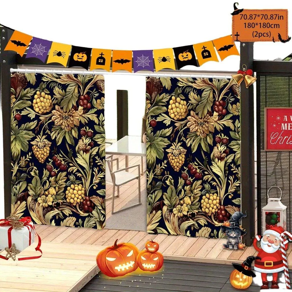 BAIJIAHAO Polyesteri Ulko Tilanjakaja Vintagetyyli Pickify, 2 PC-180X180cm/71*71in