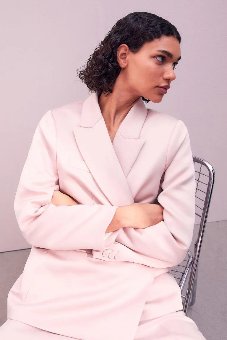 Oversized double-breasted blazer
