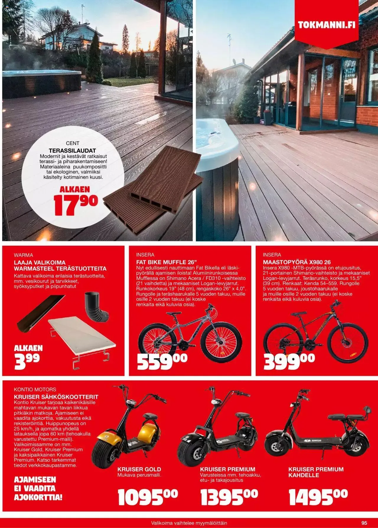 Tokmanni - Kesä 2023 voimassa alkaen 17. huhtikuuta - 31. joulukuuta 2023 - Tarjouslehti sivu 95