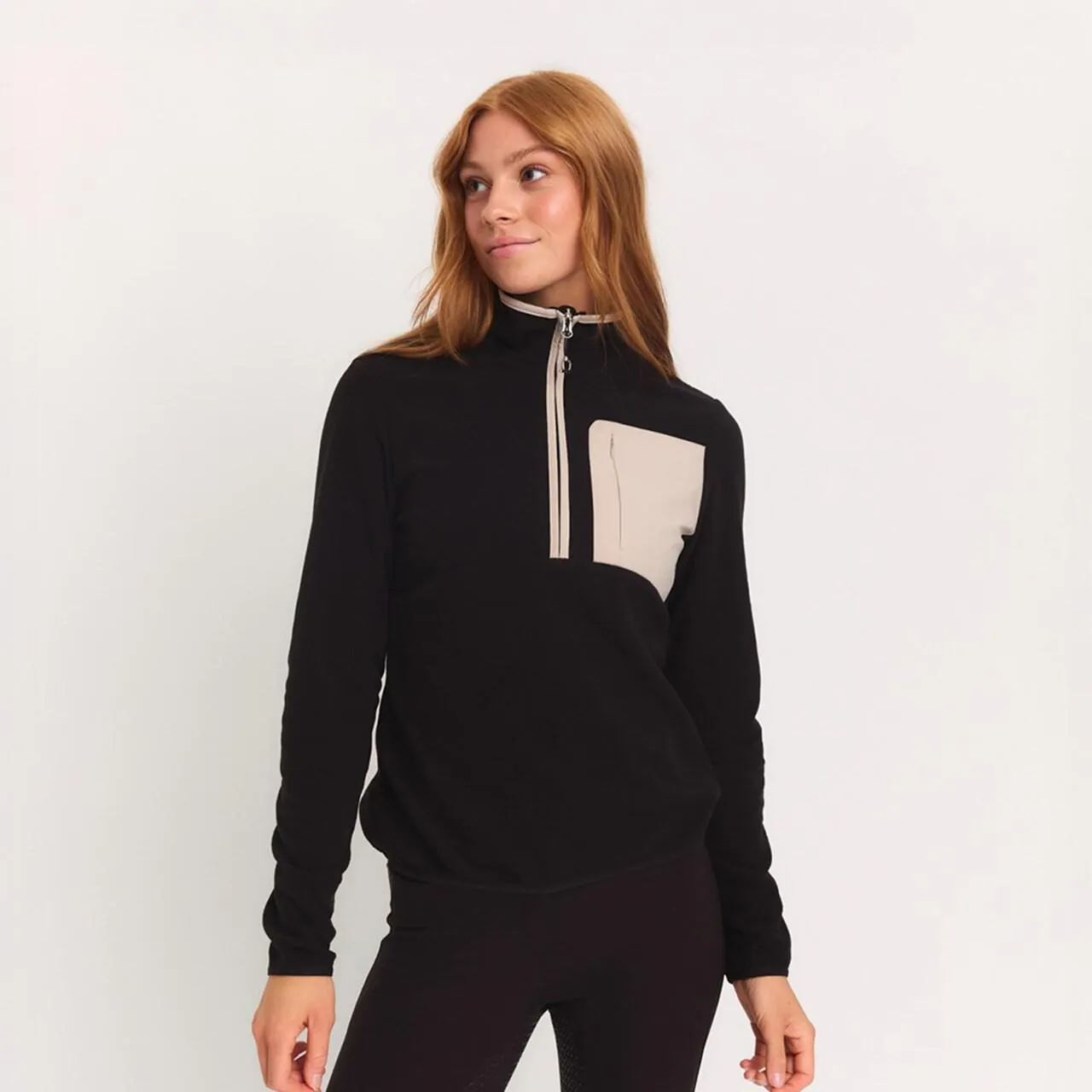 Fleecepusero Basic 1/2 zip