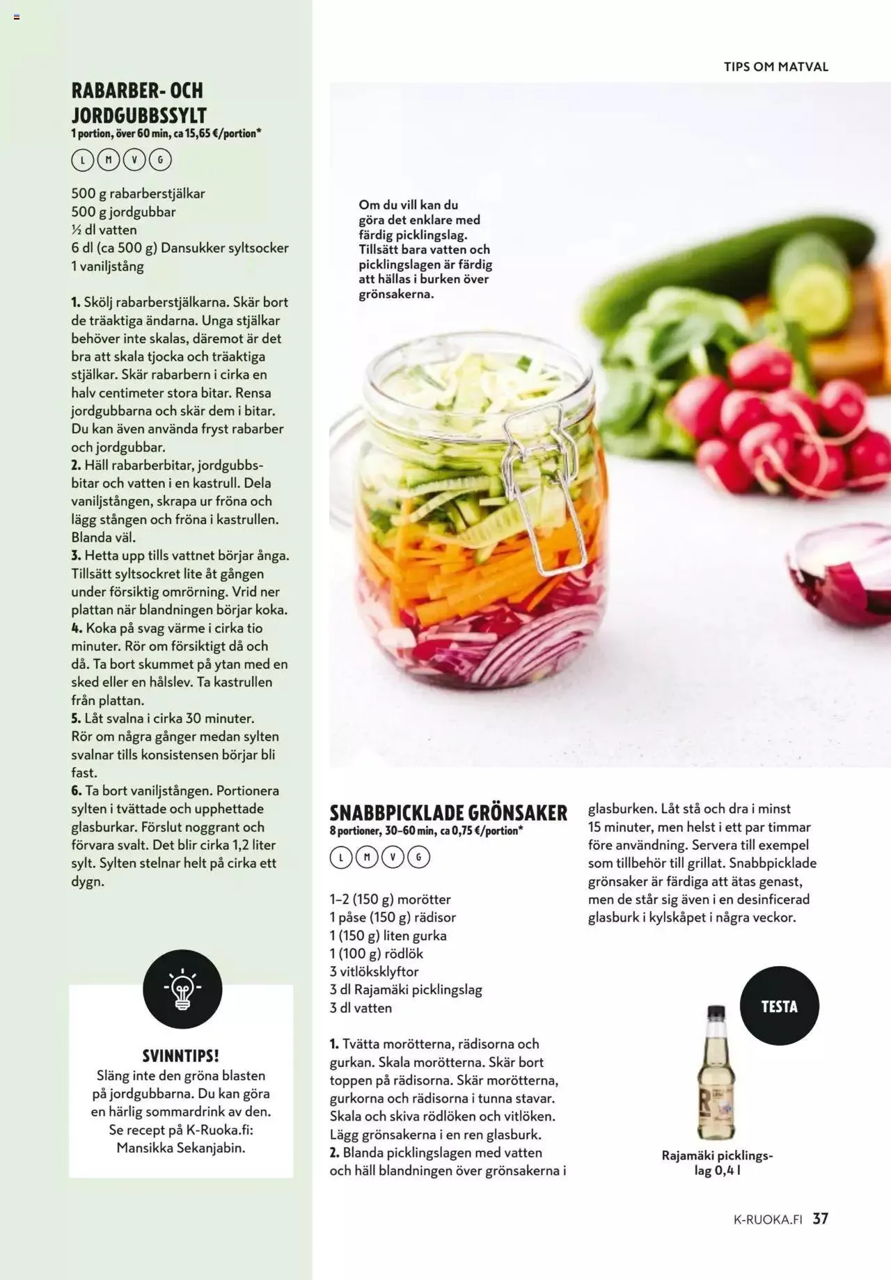 K-Market tarjoukset voimassa alkaen 7. kesäkuuta - 29. elokuuta 2023 - Tarjouslehti sivu 37