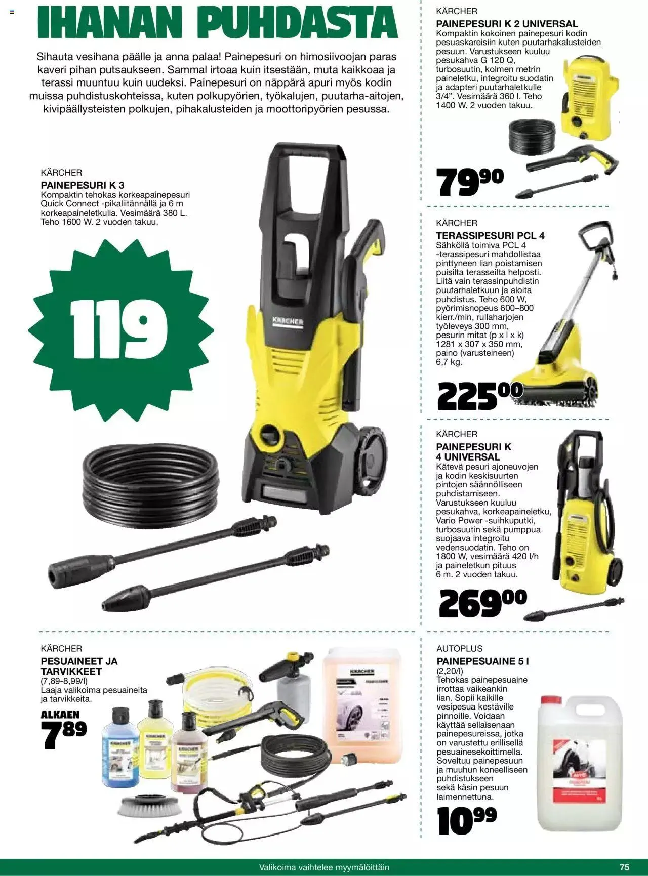 Tokmanni - Kesä 2024 voimassa alkaen 1. huhtikuuta - 31. joulukuuta 2024 - Tarjouslehti sivu 75