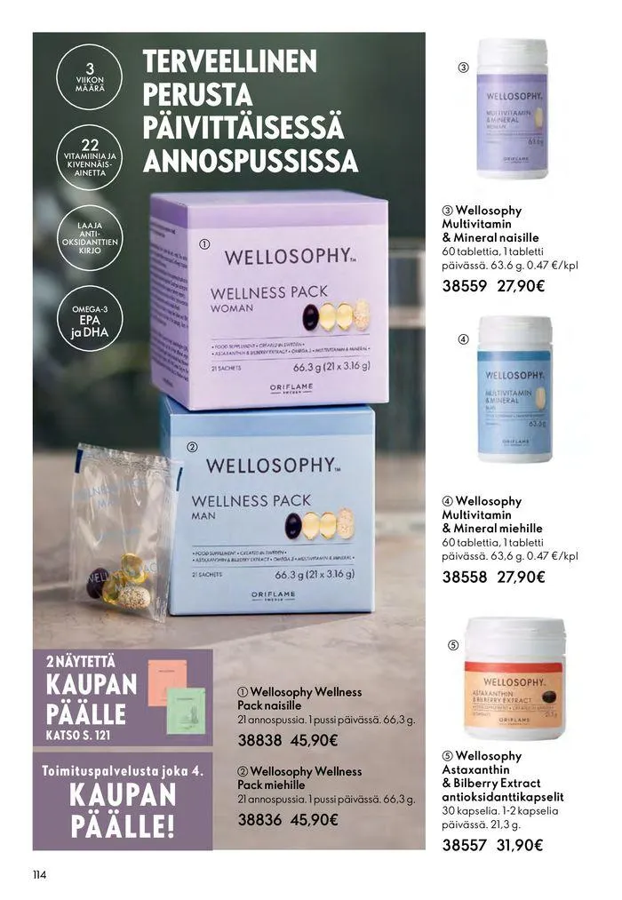 Oriflame tarjoukset voimassa alkaen 22. elokuuta - 5. syyskuuta 2024 - Tarjouslehti sivu 114