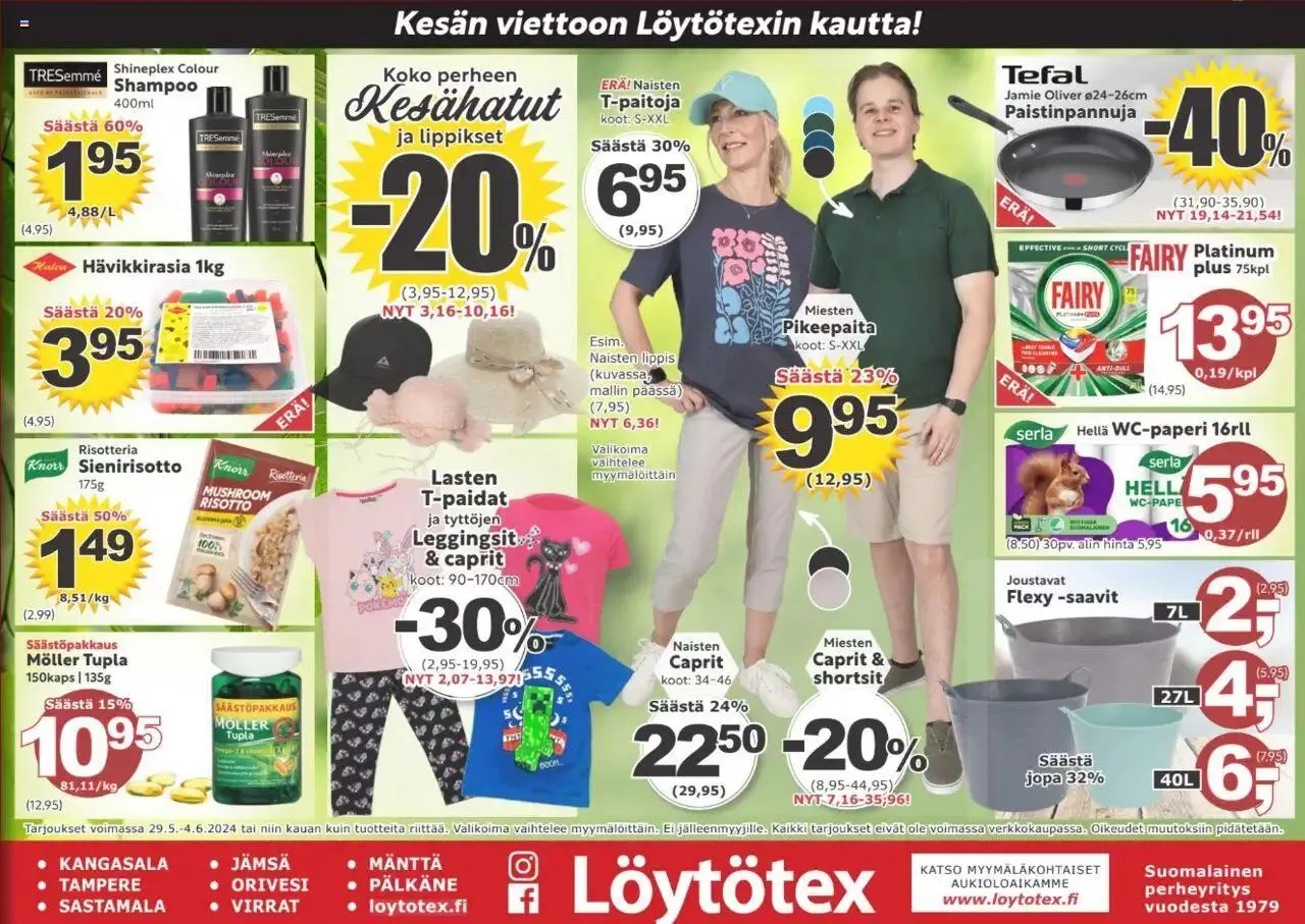 Löytötex tarjoukset - 0