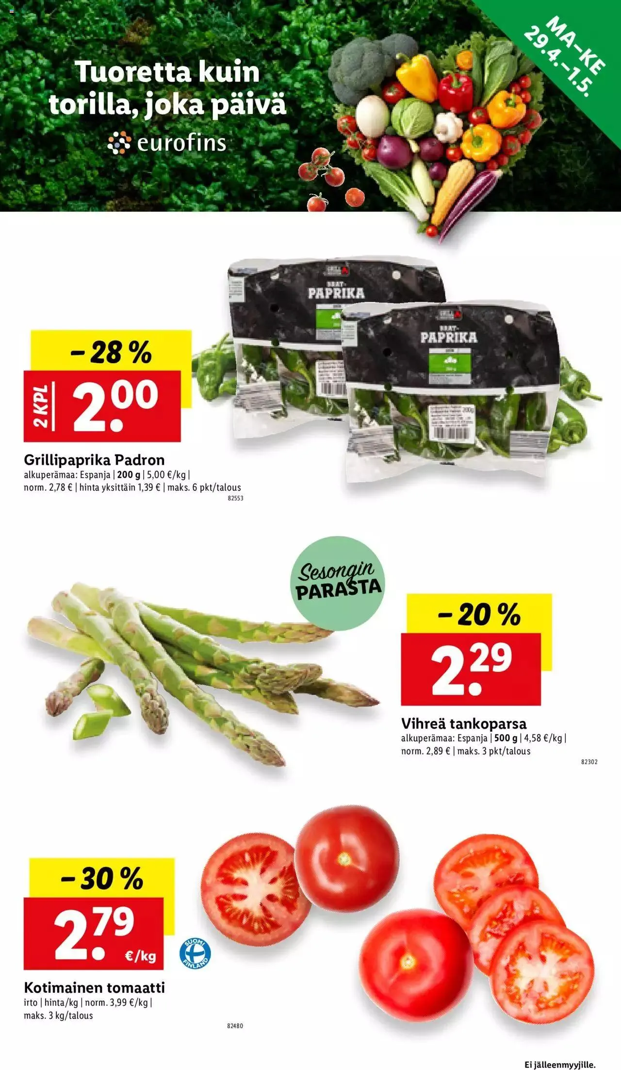 Lidl tarjoukset voimassa alkaen 25. huhtikuuta - 1. toukokuuta 2024 - Tarjouslehti sivu 25