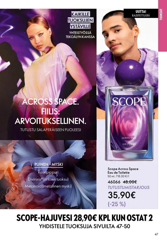 Oriflame tarjoukset voimassa alkaen 22. elokuuta - 5. syyskuuta 2024 - Tarjouslehti sivu 47