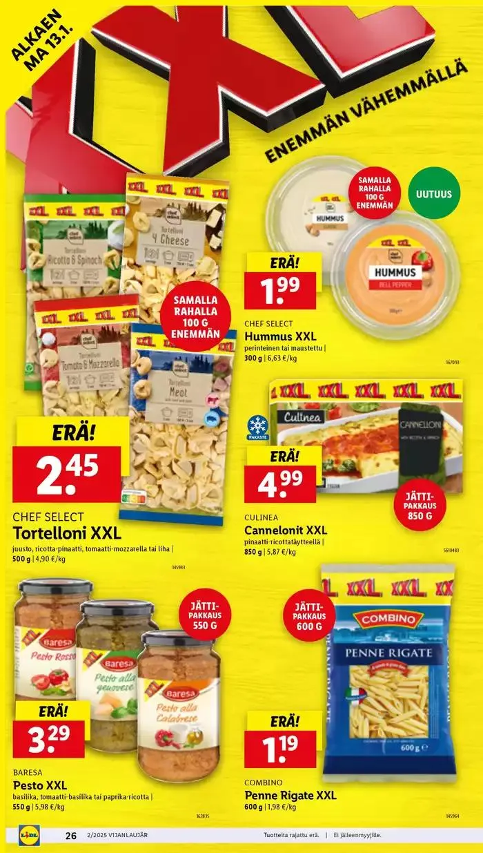 Tarjouksia tarjoushaukoille voimassa alkaen 6. tammikuuta - 15. tammikuuta 2025 - Tarjouslehti sivu 28