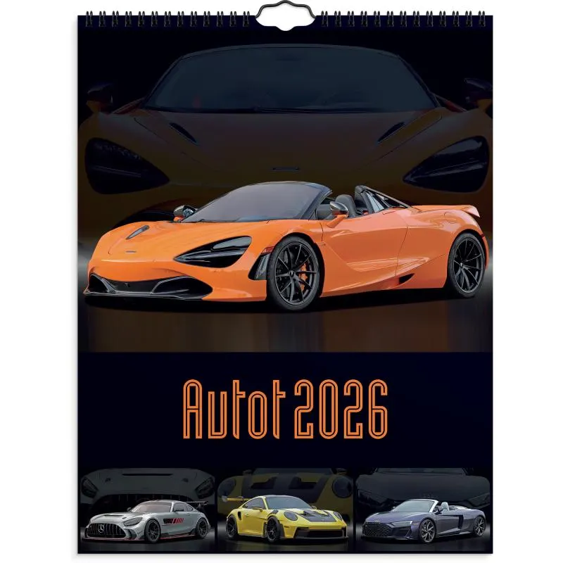 Seinäkalenteri Burde 2026 Autot