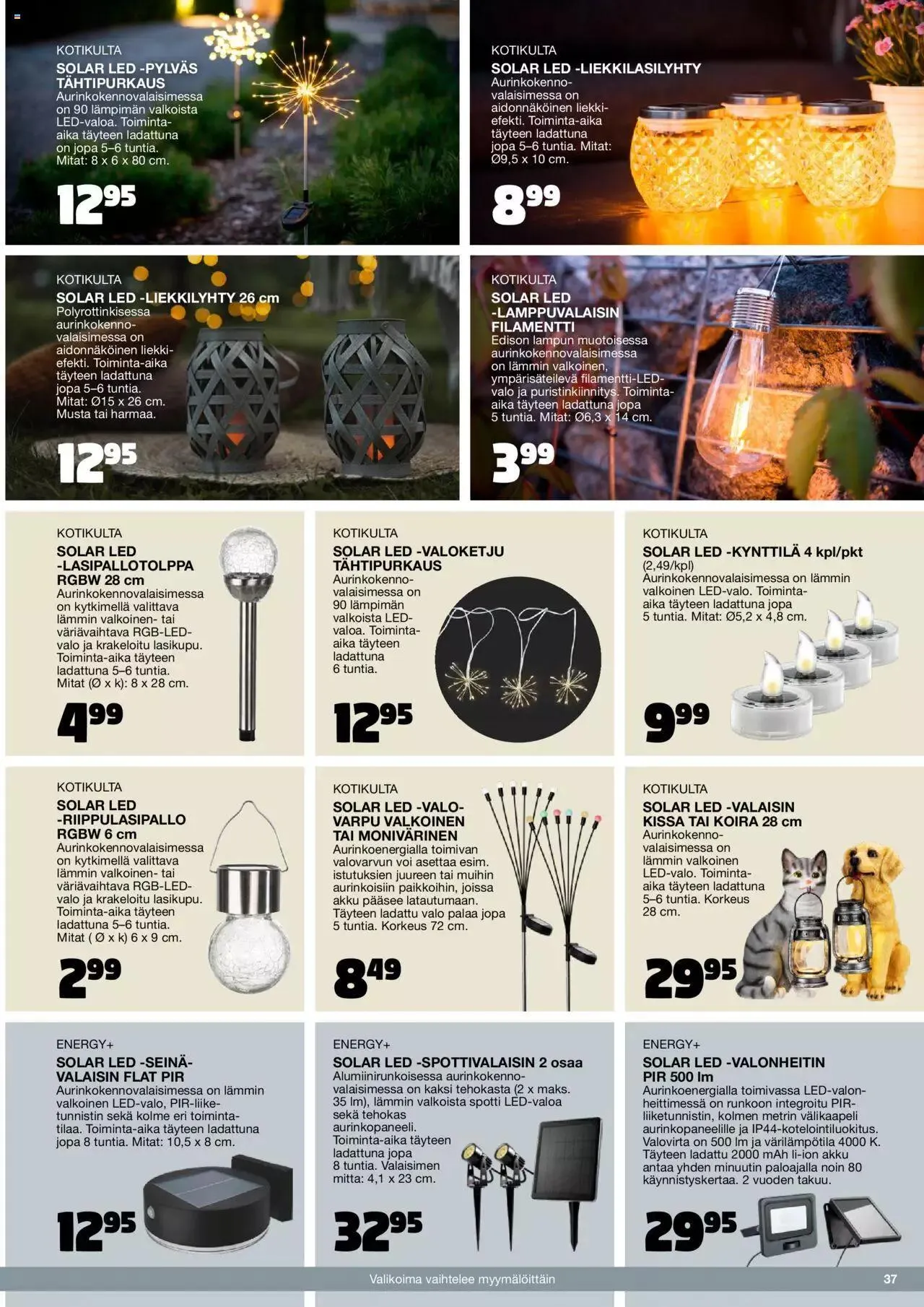 Tokmanni - Kesä 2023 voimassa alkaen 17. huhtikuuta - 31. joulukuuta 2023 - Tarjouslehti sivu 37