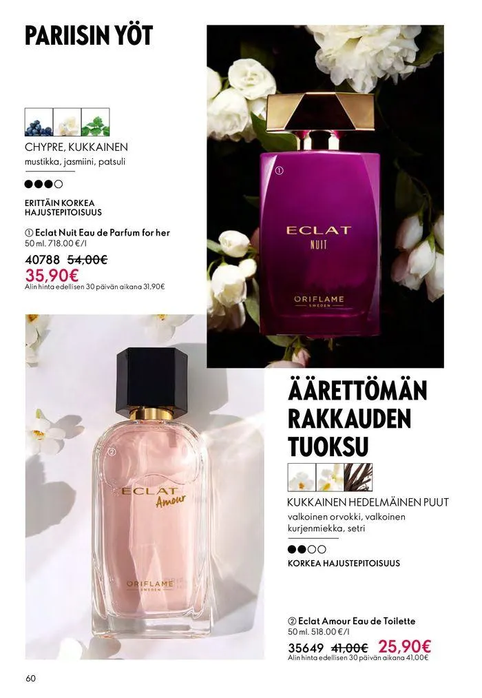 Oriflame tarjoukset voimassa alkaen 22. elokuuta - 5. syyskuuta 2024 - Tarjouslehti sivu 60