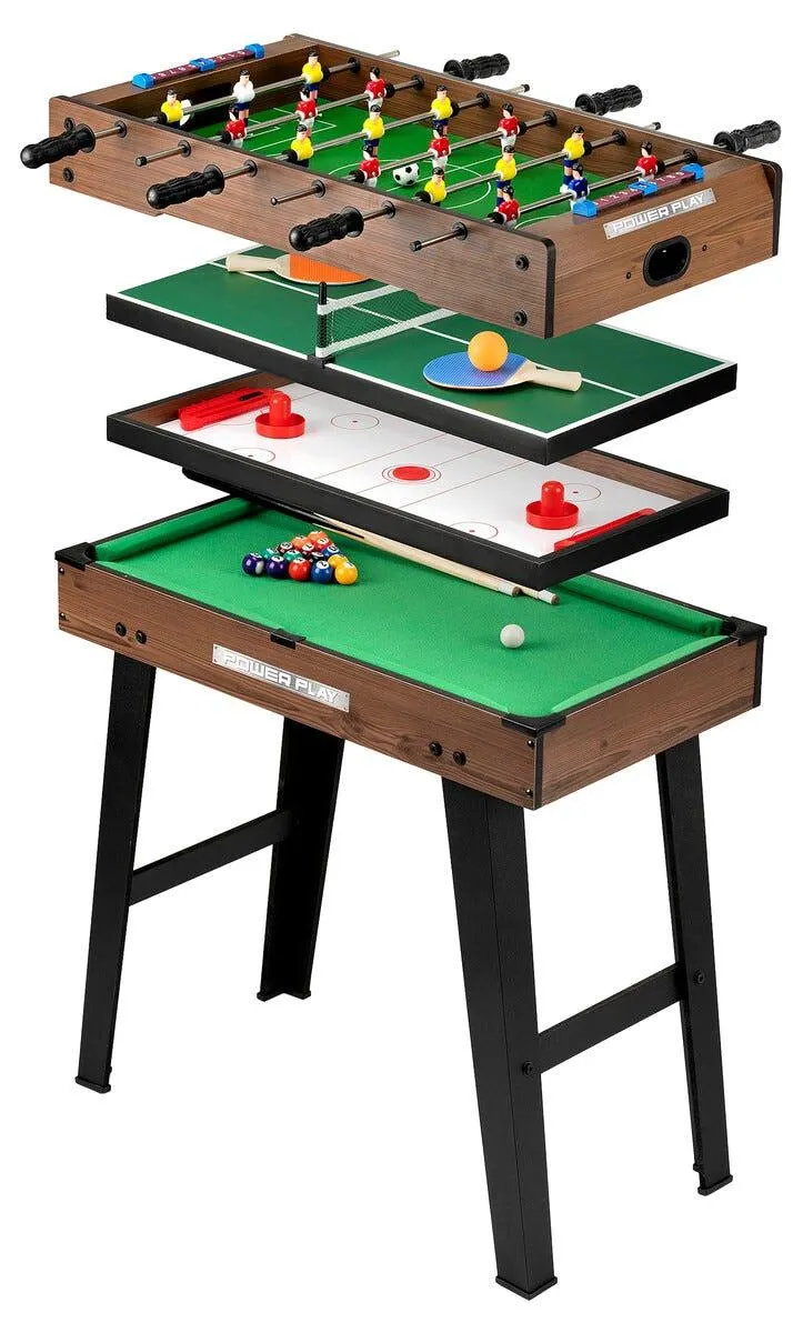 PowerPlay Pöytäjalkapallopeli 4-in-1, yli 5-vuotiaille