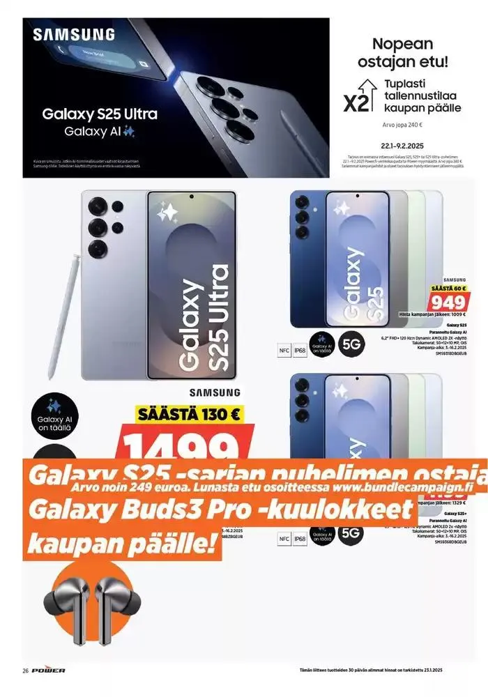Power tarjoukset voimassa alkaen 23. joulukuuta - 9. helmikuuta 2025 - Tarjouslehti sivu 30