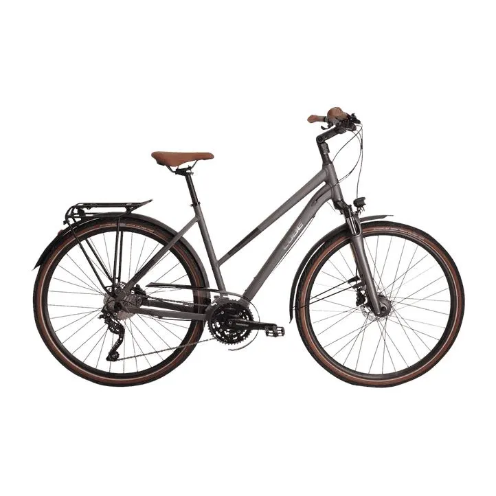 Cube Touring Exc, naisten hybridipyörä, touring-pyörä , Harmaa