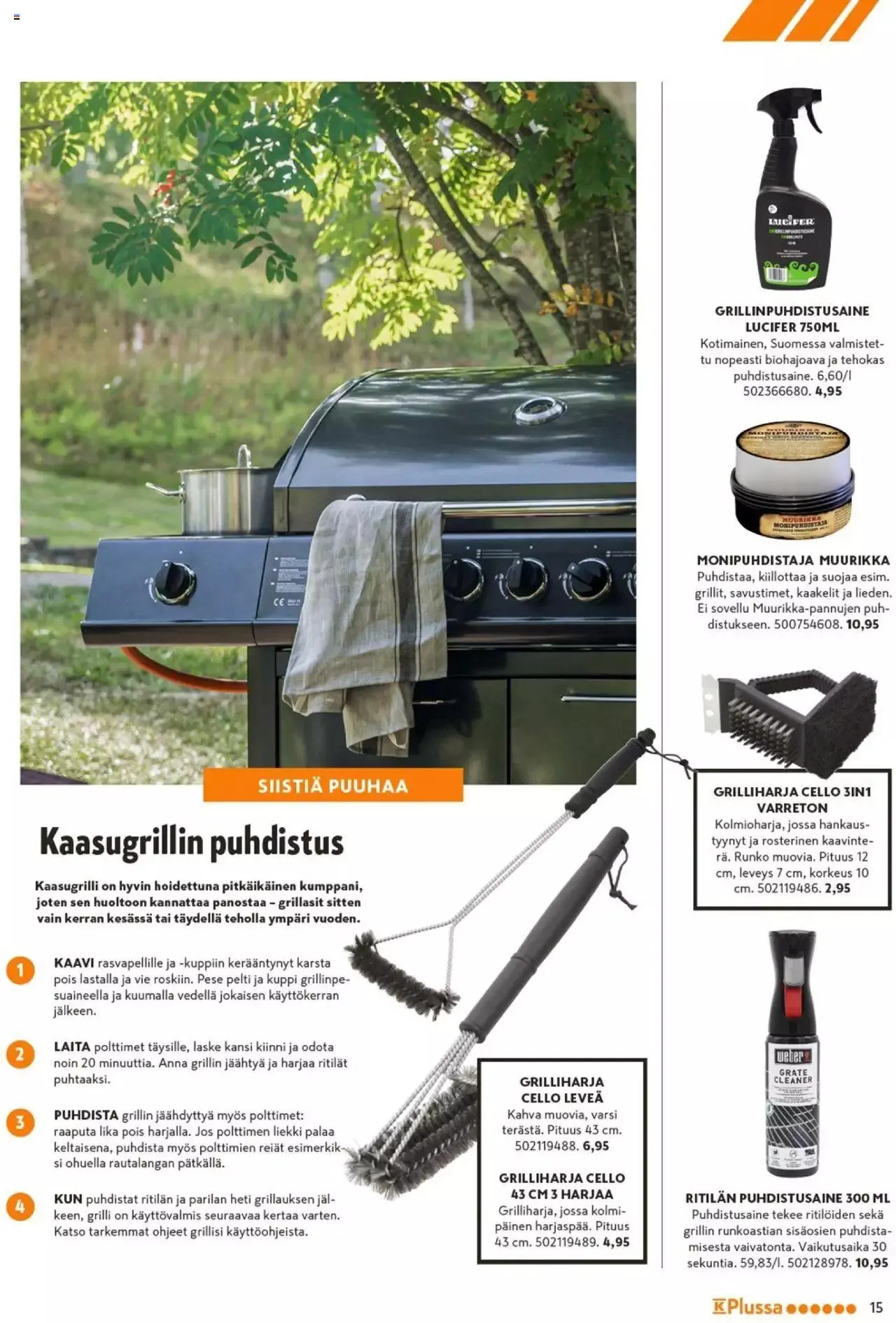 K-Rauta - Liekeissä-kuvasto 2023 voimassa alkaen 27. maaliskuuta - 31. heinäkuuta 2023 - Tarjouslehti sivu 15