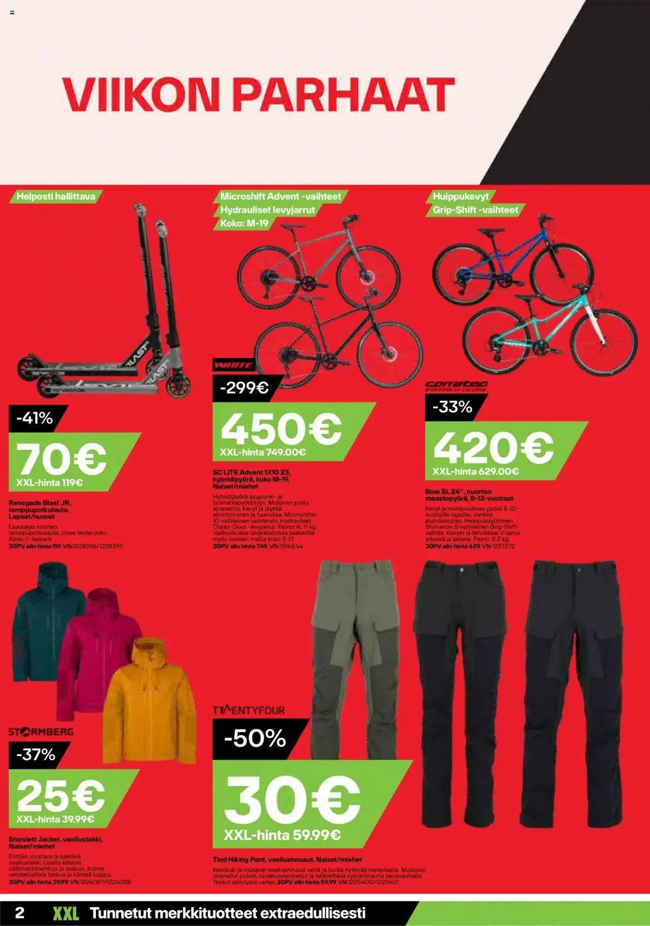XXL tarjoukset voimassa alkaen 19. elokuuta - 25. elokuuta 2024 - Tarjouslehti sivu 2