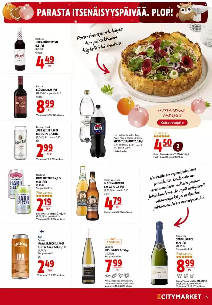 K-citymarket tarjoukset voimassa alkaen 4. joulukuuta - 18. joulukuuta 2024 - Tarjouslehti sivu 9