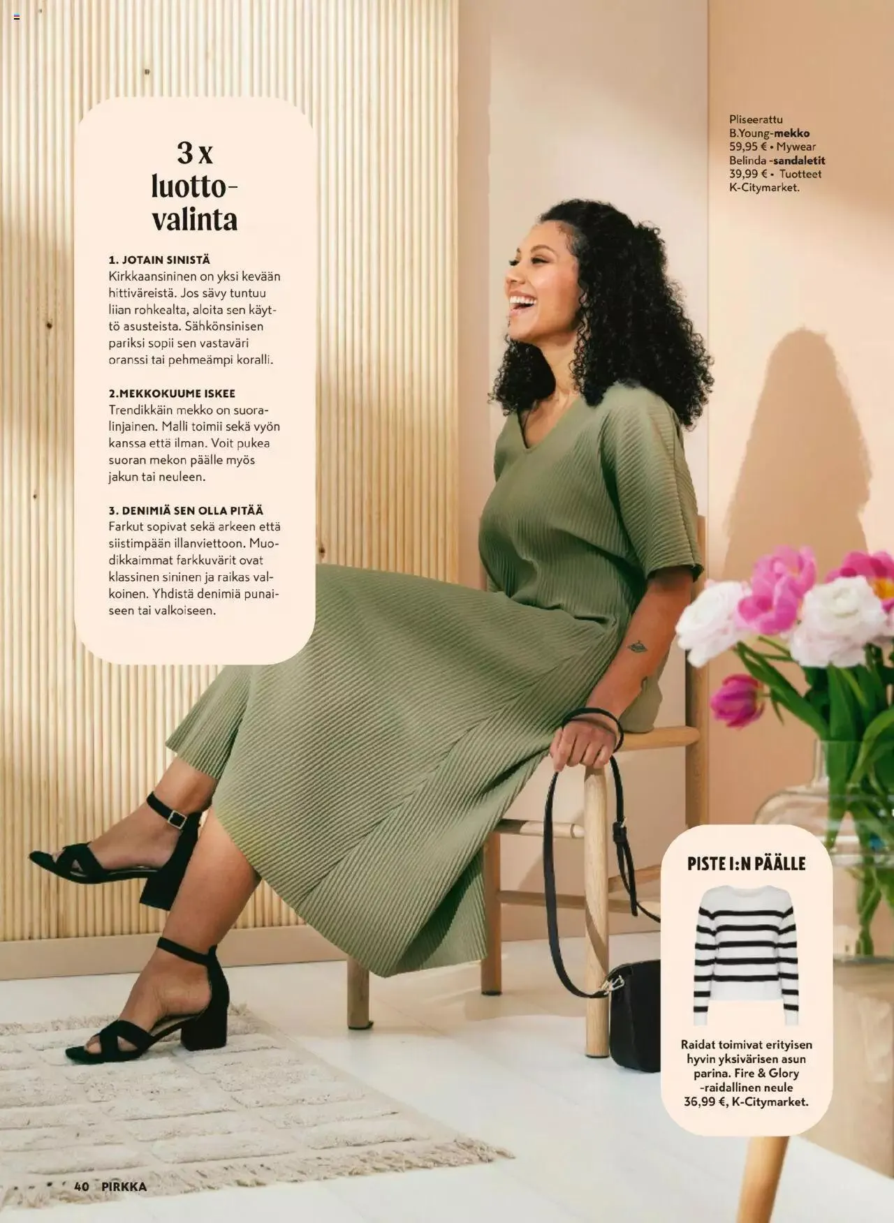 K-Market - Pirkka voimassa alkaen 27. maaliskuuta - 23. huhtikuuta 2024 - Tarjouslehti sivu 40
