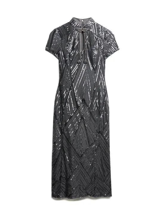 Mandarin Sequin -midimekko