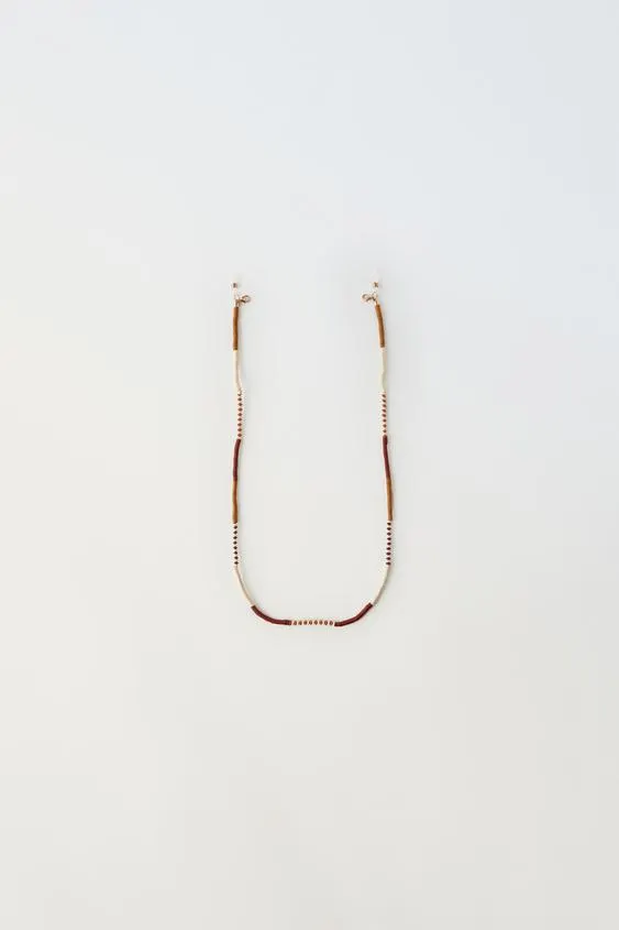 GLASSES CHAIN WITH CORD AND BEADS