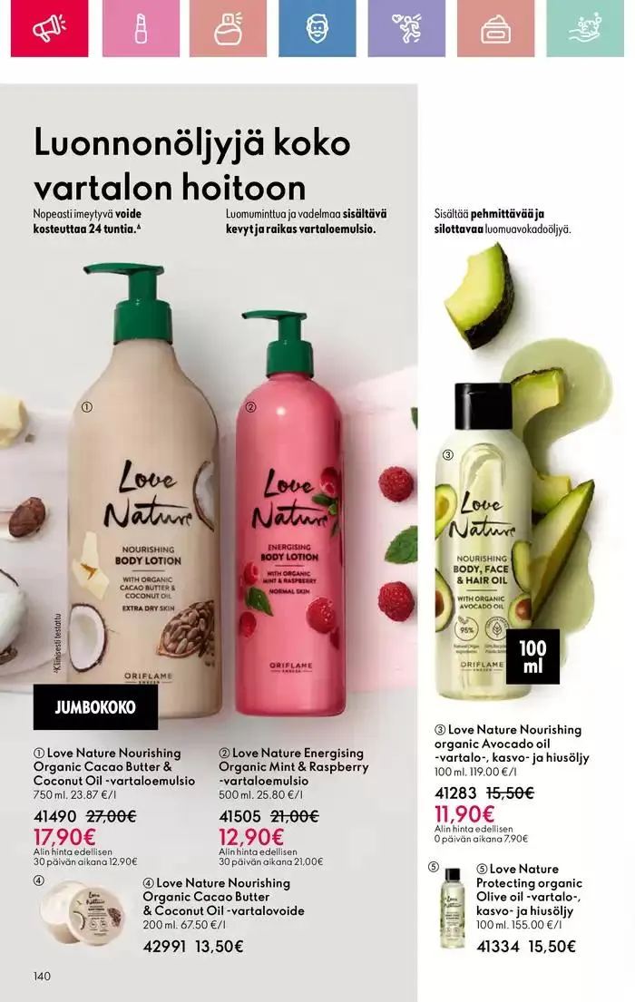 Oriflame tarjoukset voimassa alkaen 9. maaliskuuta - 29. maaliskuuta 2025 - Tarjouslehti sivu 140