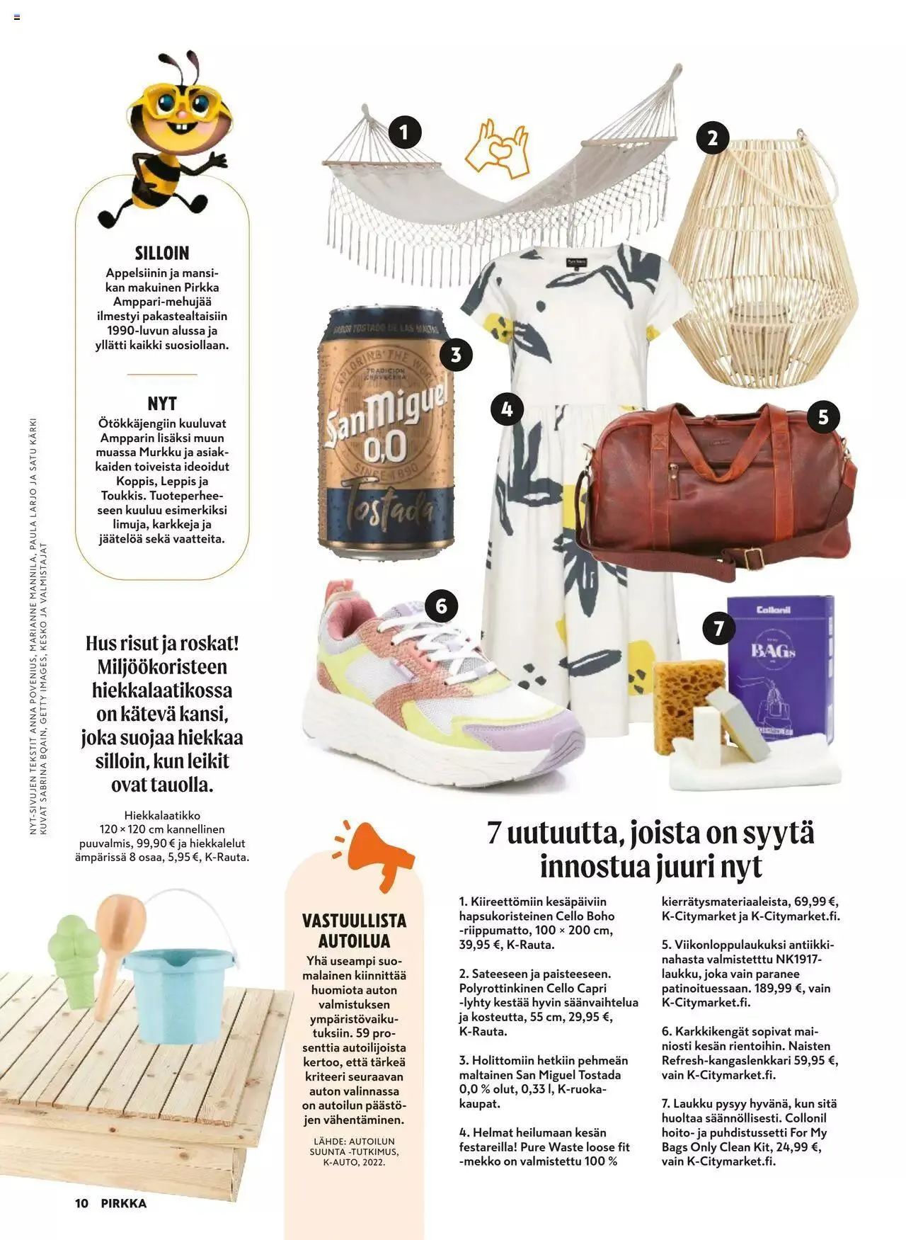 K-Market tarjoukset Pirkka 6–8/2023 voimassa alkaen 7. kesäkuuta - 29. elokuuta 2023 - Tarjouslehti sivu 10