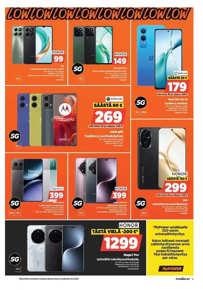 Power tarjoukset voimassa alkaen 30. joulukuuta - 16. maaliskuuta 2025 - Tarjouslehti sivu 13