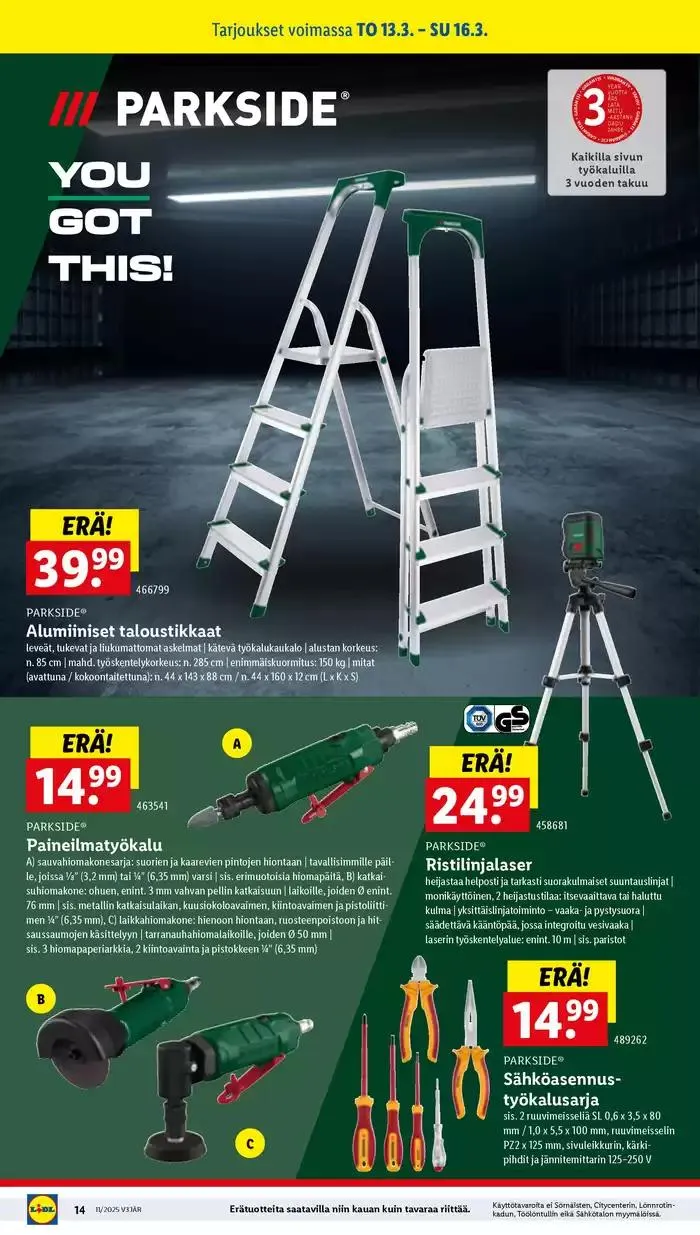 Huipputarjouksia kaikille tarjoushaukoille voimassa alkaen 10. maaliskuuta - 19. maaliskuuta 2025 - Tarjouslehti sivu 16