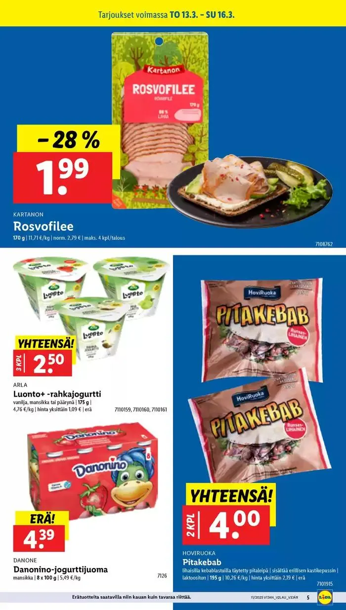 Lidl tarjoukset voimassa alkaen 10. maaliskuuta - 19. maaliskuuta 2025 - Tarjouslehti sivu 7