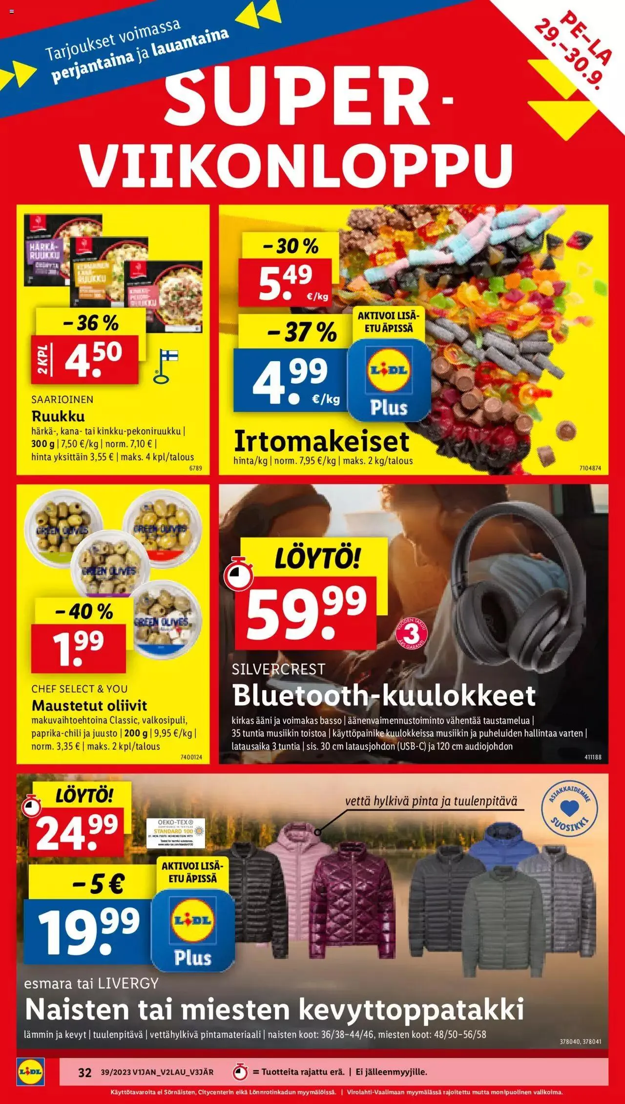 Lidl tarjoukset voimassa alkaen 28. syyskuuta - 4. lokakuuta 2023 - Tarjouslehti sivu 38
