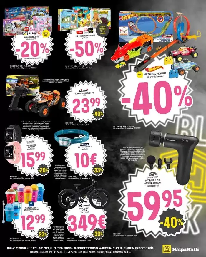 HalpaHalli tarjoukset voimassa alkaen 26. marraskuuta - 10. joulukuuta 2024 - Tarjouslehti sivu 11