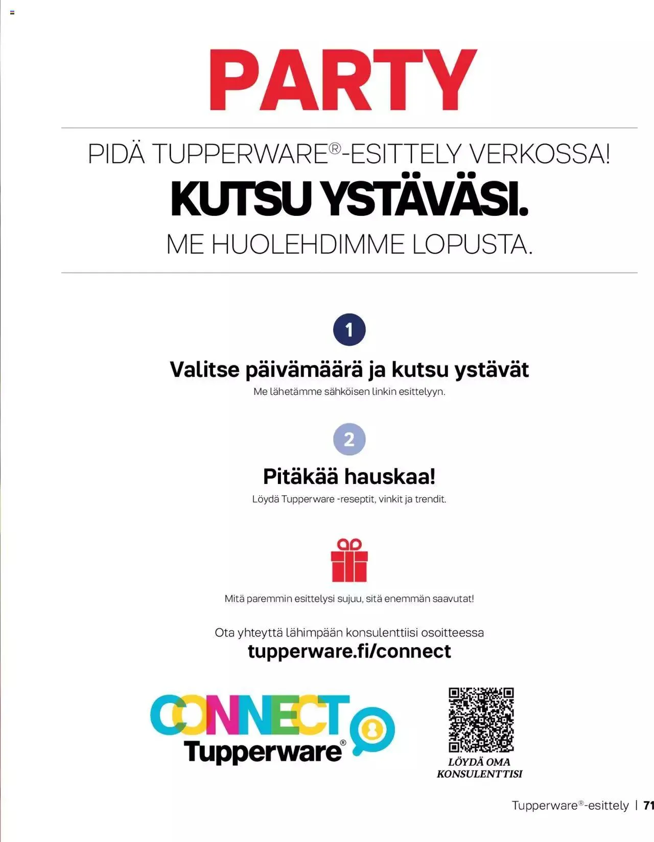 Tupperware tarjoukset Syksy / Talvi 2023-24 voimassa alkaen 29. syyskuuta - 31. joulukuuta 2023 - Tarjouslehti sivu 71