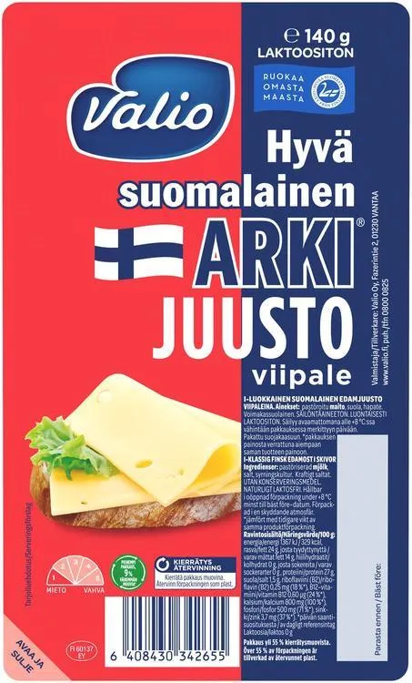 Valio Hyvä suomalainen Arki® juustoviipale e140 g