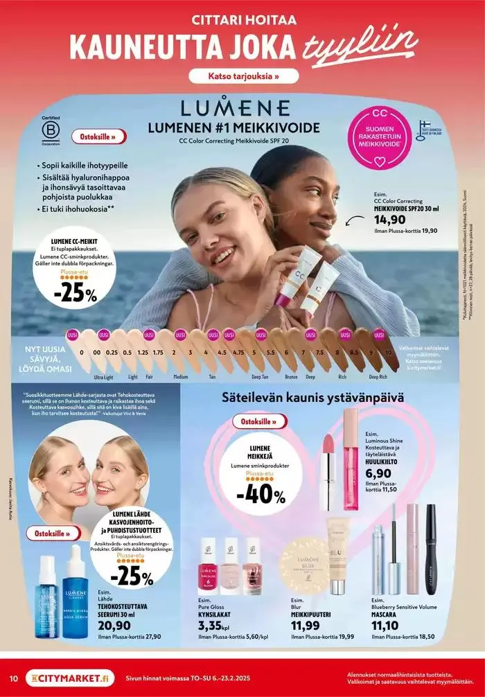 K-citymarket tarjoukset voimassa alkaen 6. helmikuuta - 20. helmikuuta 2025 - Tarjouslehti sivu 10