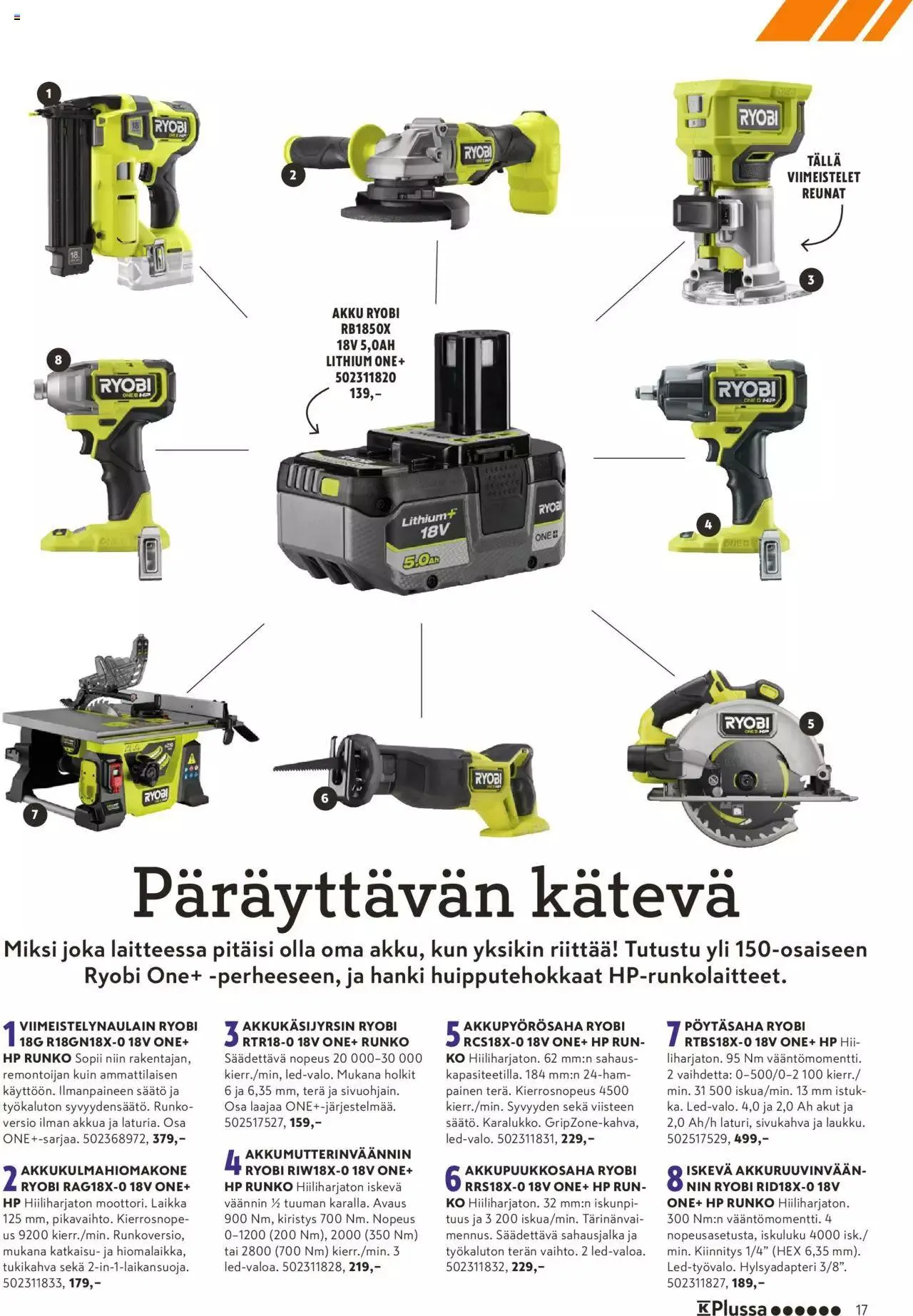 K-Rauta tarjoukset - Pakissa voimassa alkaen 1. elokuuta - 30. syyskuuta 2023 - Tarjouslehti sivu 17