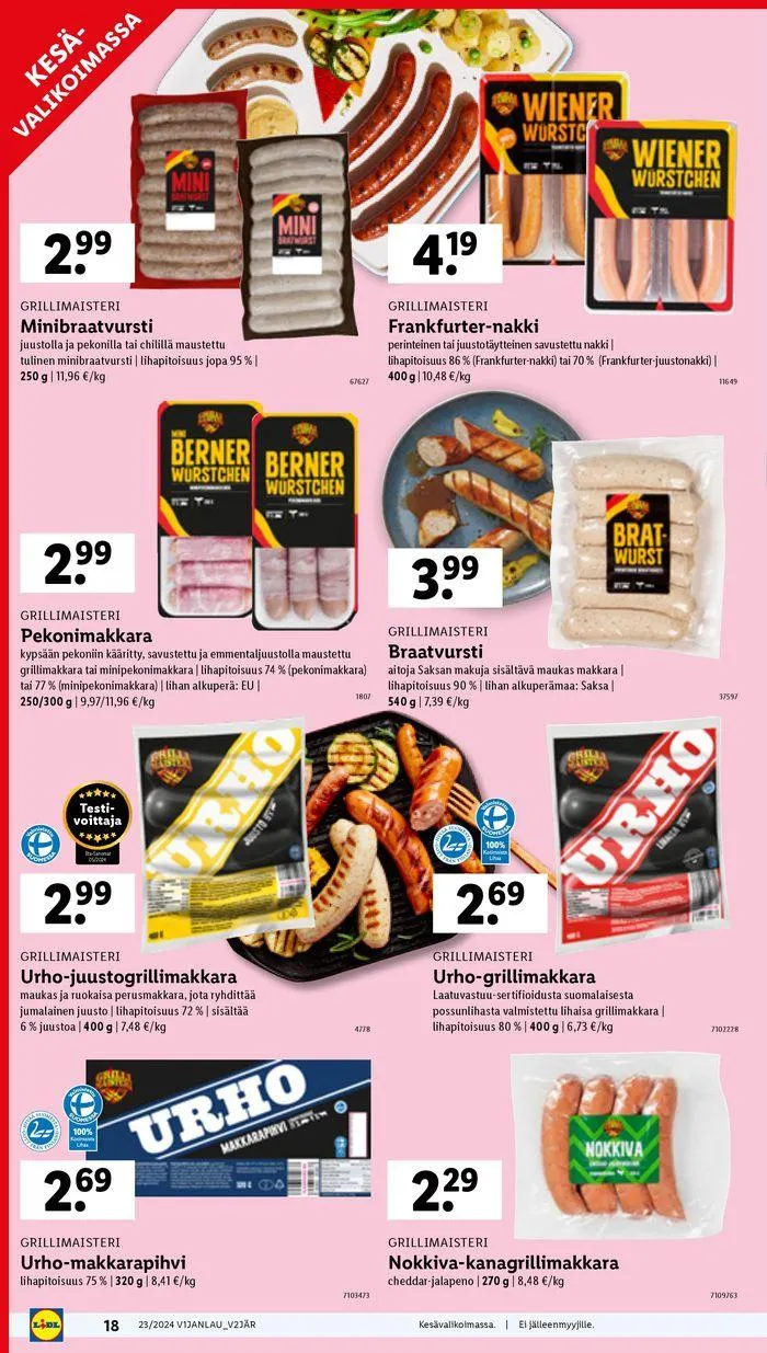 21% voimassa alkaen 6. kesäkuuta - 12. kesäkuuta 2024 - Tarjouslehti sivu 20