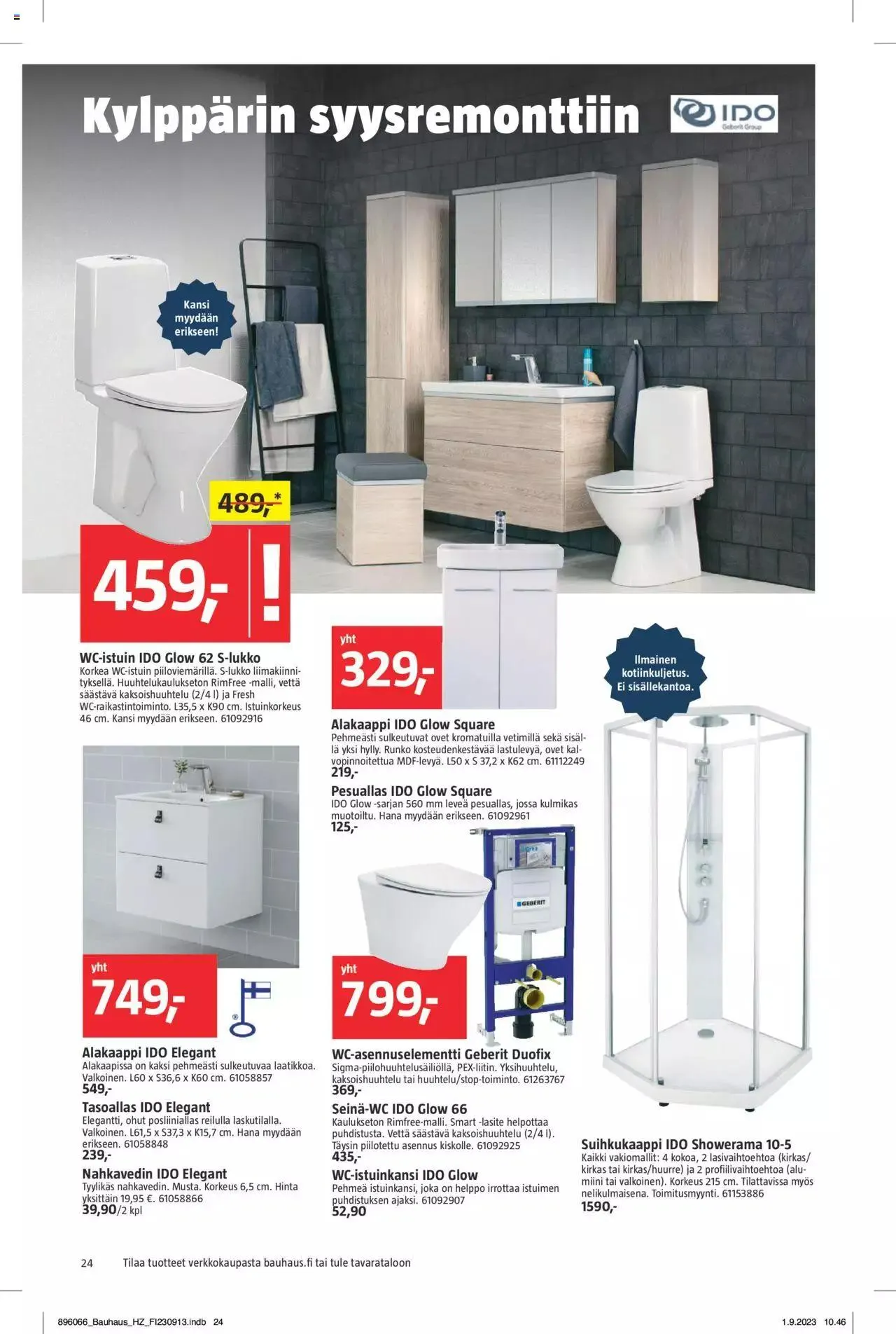 Bauhaus tarjoukset voimassa alkaen 13. syyskuuta - 3. lokakuuta 2023 - Tarjouslehti sivu 24