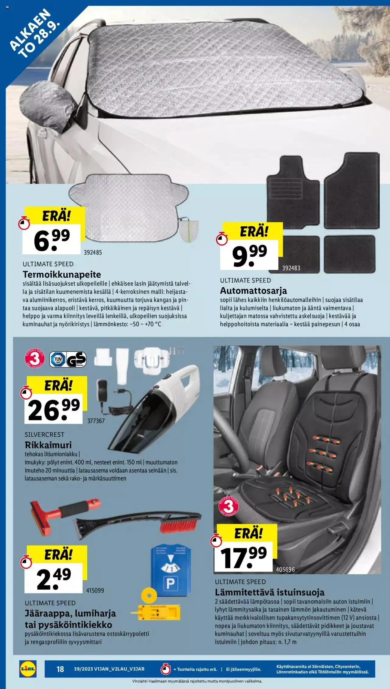 Lidl tarjoukset voimassa alkaen 28. syyskuuta - 4. lokakuuta 2023 - Tarjouslehti sivu 22