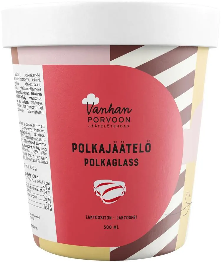 Vanhan Porvoon jäätelötehdas Polkajäätelö 500ml