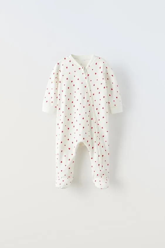 0-2 YEARS/ SLEEPSUIT WITH HEART