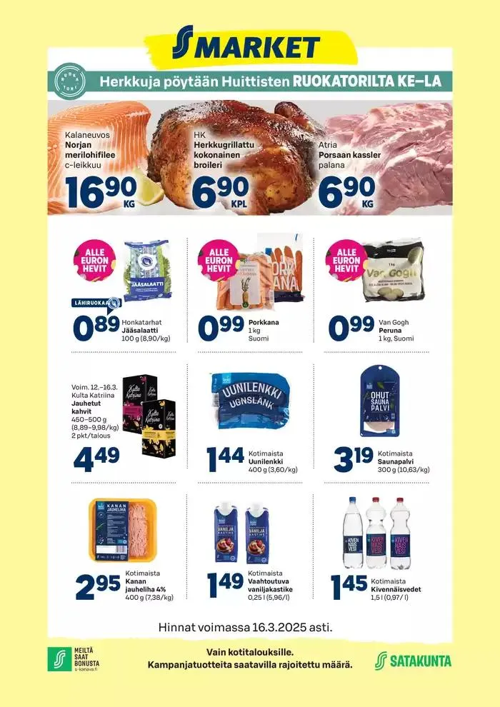 S-market Huittinen 13.3.25 - 1