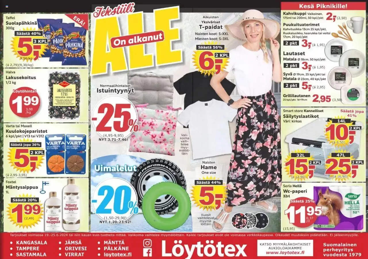 Löytötex tarjoukset - 0