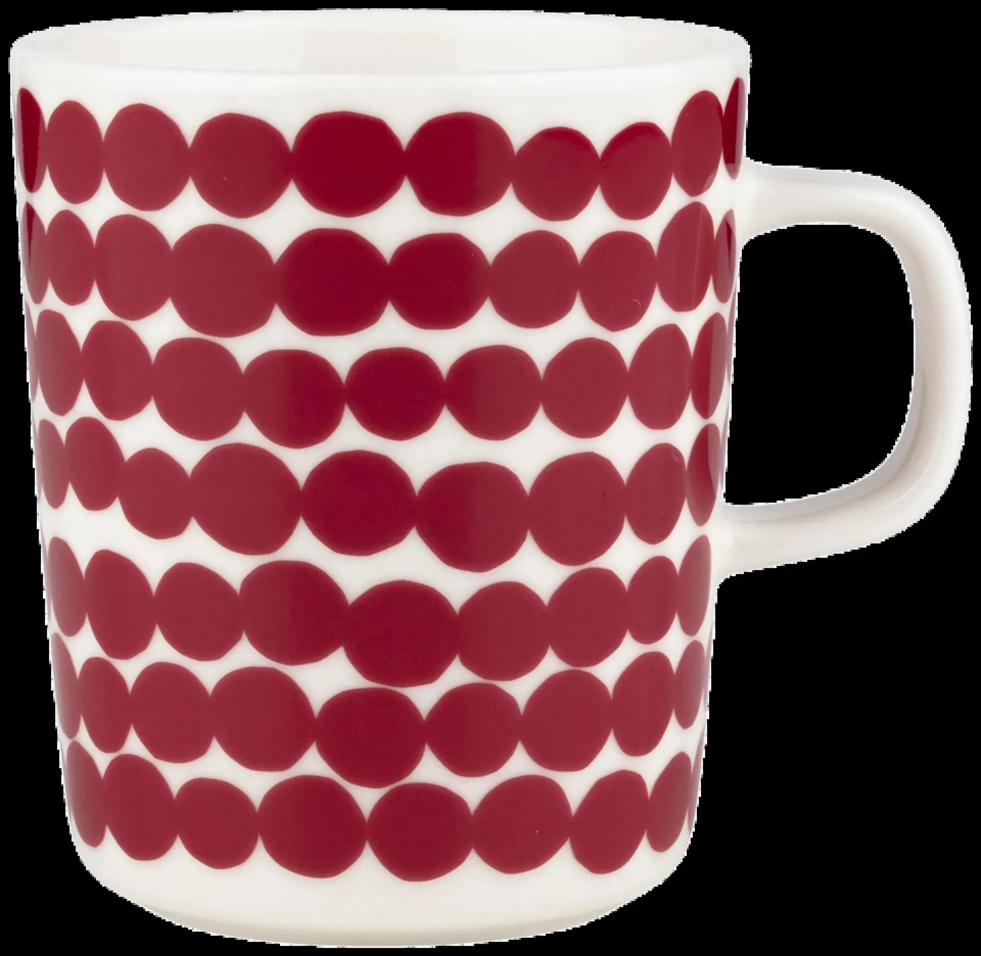 Marimekko Räsymatto Muki 2,5dl tummanpunainen/valkoinen