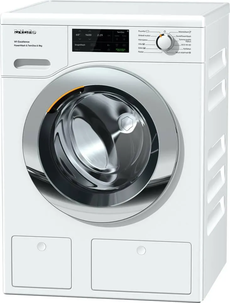 MIELE WEI 865 WCS CHROME EXCELLENCE EDESTÄ TÄYTETTÄVÄ PESUKONE