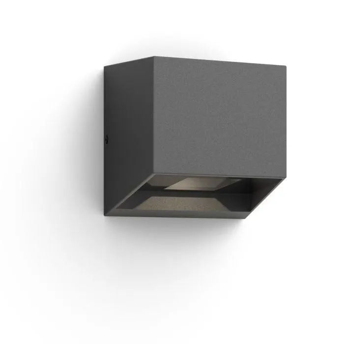 PHILIPS ALIX ULTRA EFFICIENT ULKOSEINÄVALAISIN 4,3W 27K ANTRASI